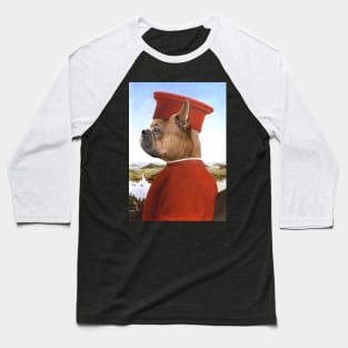 Medieval Portrait of a French Bulldog Baseball T-Shirt